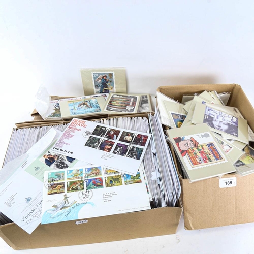 185 - 2 boxes of First Day Covers etc