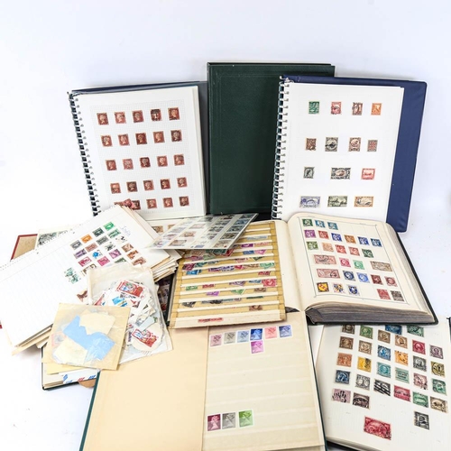 187 - World stamp albums, Royal Mail Special Stamps 1990, and Victorian Penny Reds