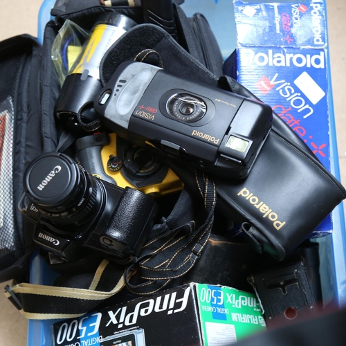 85 - Various cameras and equipment, including Sea and Sea Motormarine II 35mm underwater cameral, Casio E... 