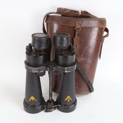 92 - A pair of Second World War Period Barr & Stroud military issue CF41 7x Naval binoculars, marked AP n... 