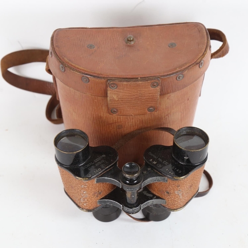 97 - A pair of Second World War Period Bausch & Lomb US Army Signal Corps binoculars, marked 6E/360, seri... 