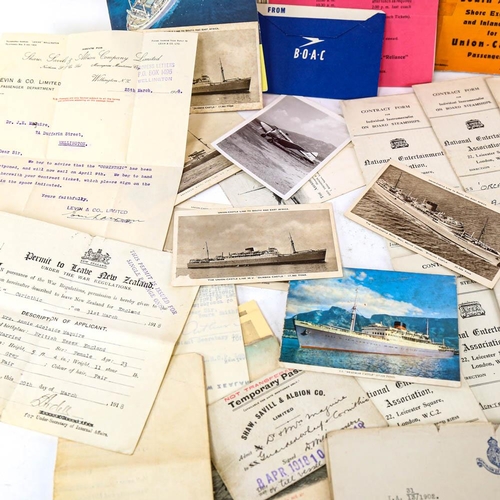 191 - Various cruise line memorabilia, contracts etc