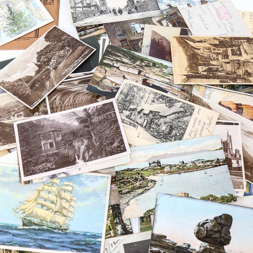 206 - A packet of Vintage photo cards postcards, with some collectable cancellations