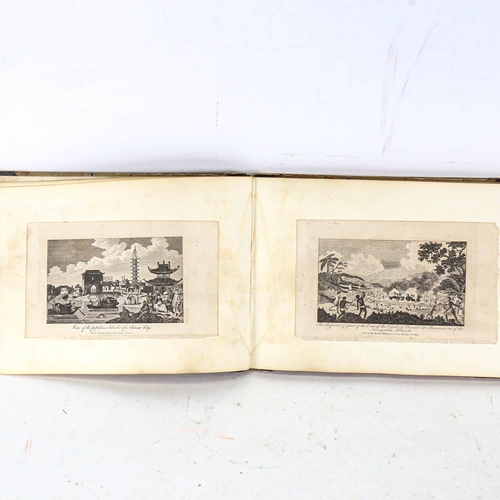 218 - An album of book illustration engravings, album height 17.5cm