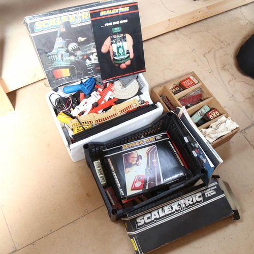 518 - Scalextric 200, a box with Meccano etc