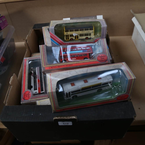 570 - Various boxed diecast toy busses