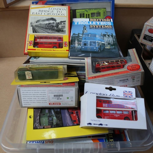 571 - Diecast toy busses, related books etc