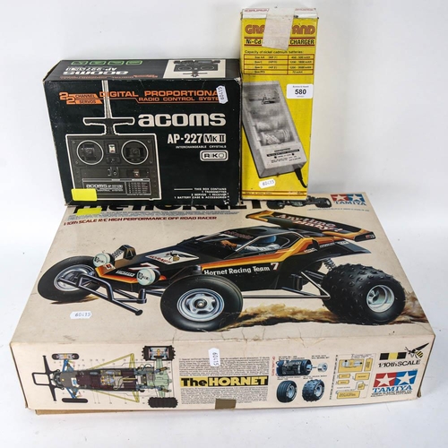 580 - Tamiya Hornet Off Road Racer, with charger and radio control