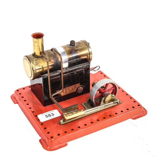 583 - A Mamod stationary steam engine, height 14cm