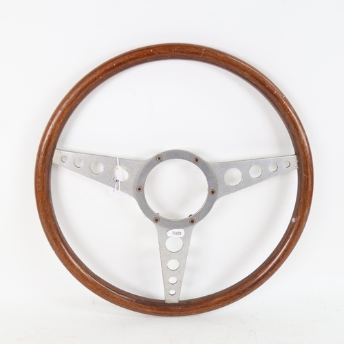 116 - A Vintage Astrali Classic car wood rim steering wheel, overall diameter 39cm