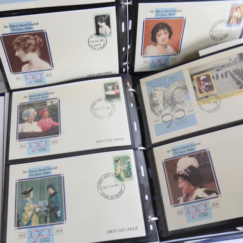 132 - 3 albums of Royal Family First Day Covers