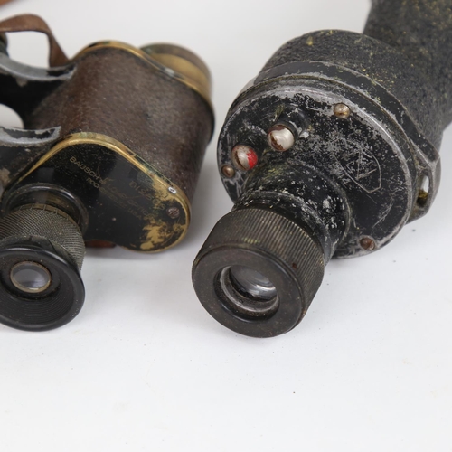 31 - A pair of Second World War Period Bausch & Lomb US Army 6x30 binoculars, in fitted leather case, and... 