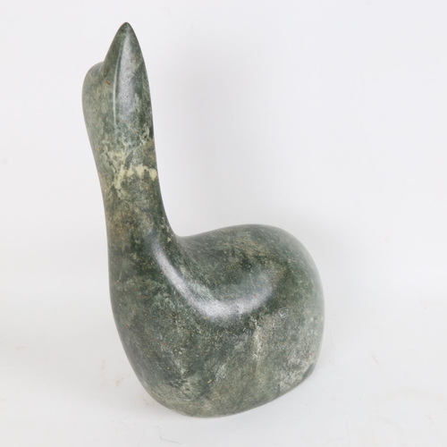 83 - Phillip Kotokwa, a Zimbabwean carved and polished opal stone Shona sculpture, the dove, unsigned, he... 