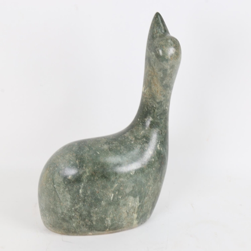 83 - Phillip Kotokwa, a Zimbabwean carved and polished opal stone Shona sculpture, the dove, unsigned, he... 