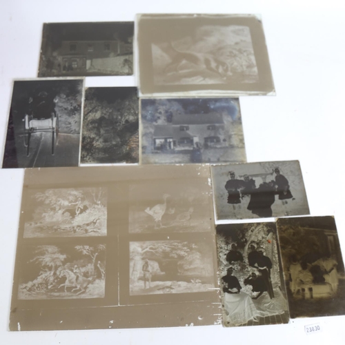 99 - A quantity of various glass photography slides, mostly of dog engravings (boxful)