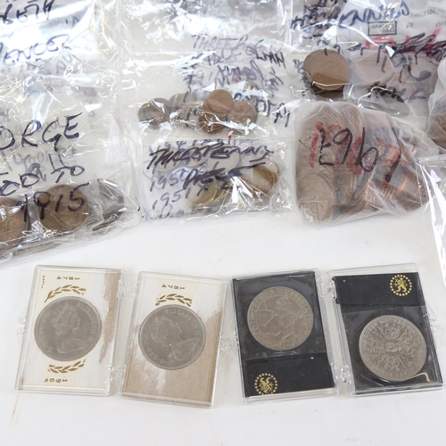 166 - Various British coins, including some silver (boxful)