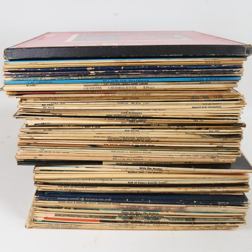 265 - Various Vintage vinyl LPs and records, including Beatles, Bob Dylan, Dusty Springfield etc (2 boxes)