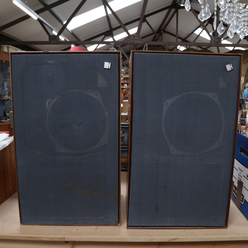 266 - KEF - a large pair of teak-cased Cadenza SP1024 floor standing speakers, case height 60cm