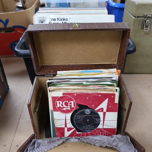 271 - Various Vintage vinyl LPs and records, including Kinks, Dusty Springfield, Beatles etc (boxful)