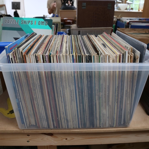 280 - Various Vintage vinyl LPs and records, including Led Zeppelin etc (boxful)