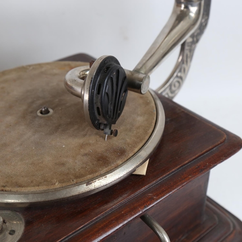 281 - A Vintage Winner wind-up gramophone, with brass horn