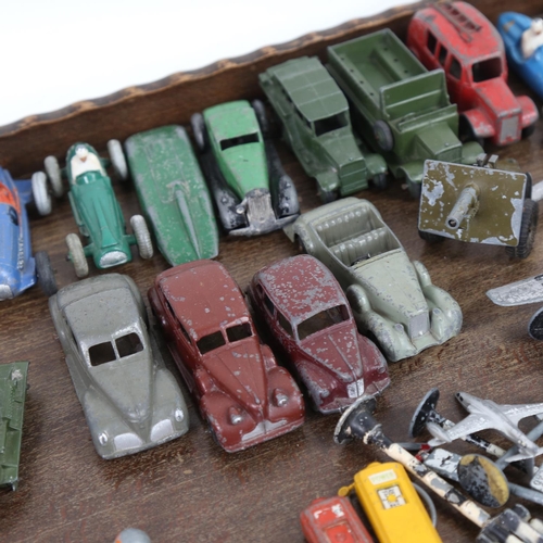 295 - Various Vintage Dinky diecast toy vehicles and aircraft, including Talbot Largo racing car etc (boxf... 