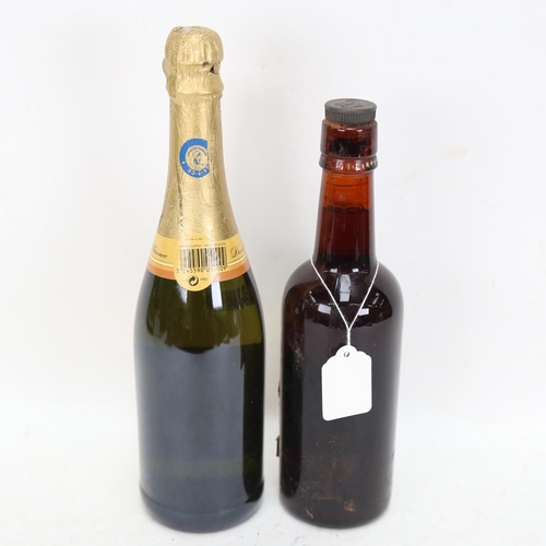 491 - A bottle of Forest Brown Ale, and a bottle of Duc De Cherence Vin Mousseux