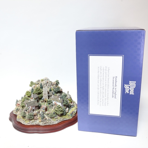 602 - A large Lilliput Lane sculpture depicting Coniston Crag, boxed