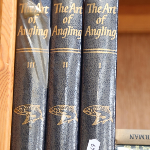 642 - 3 volumes The Art of Angling, and other books about fishing