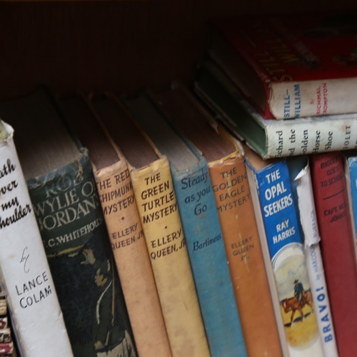 656 - A shelf of Vintage hardback children's books, and paperbacks