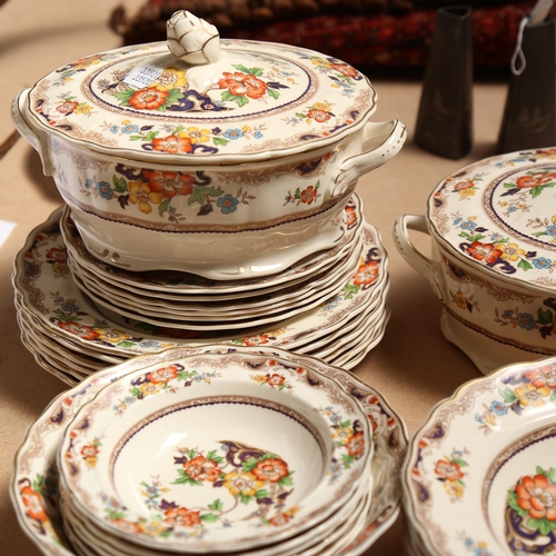 718 - Grindleys Marlborough pattern dinner service, including tureens and serving plates