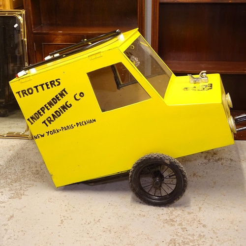 2704 - A handmade Only Fools and Horses Reliant Regal Van bike trailer, modelled as Del Boy's Trotters Inde... 