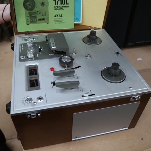 811 - An Akai 4-track stereophonic tape recorder, with operator's manual