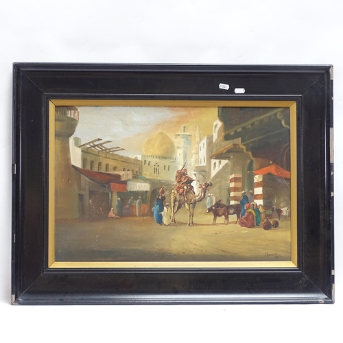 1617 - John Caulson, a pair of oils on canvas, Middle Eastern scenes, 59cm x 49cm, framed