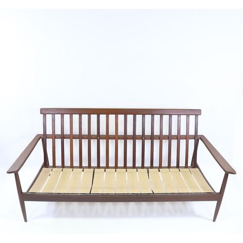 2121 - FRANCE & SONS - teak framed mid-century sofa, length 170cm, depth 74cm