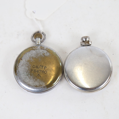 1012 - 2 pocket watches, comprising GSTP Helvetia military issue model and Ingersoll Triumph, both not curr... 