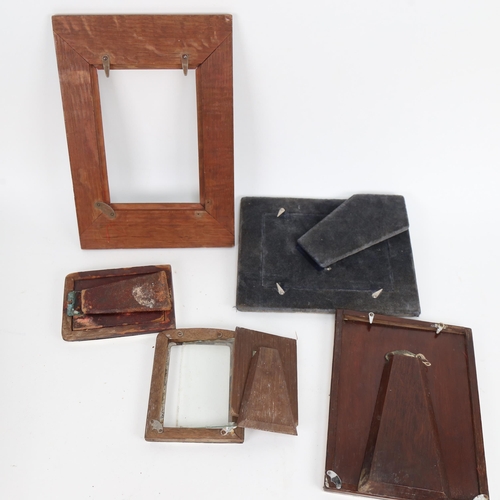 874 - 5 various silver-fronted photo frames