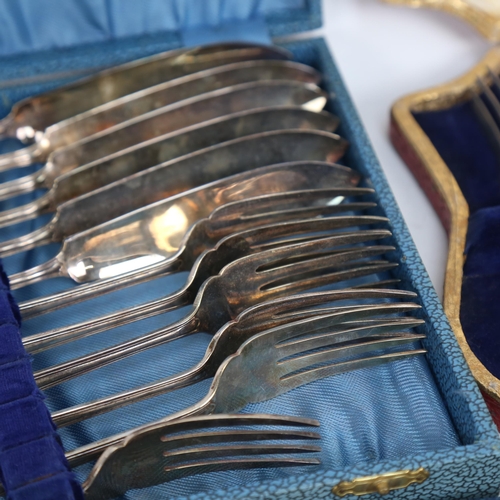 878 - 5 various cased sets of cutlery