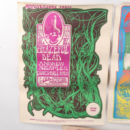 2082 - 3 San Francisco Poster Company 1970's reissues of 1960's concert posters, 53 x 37cm