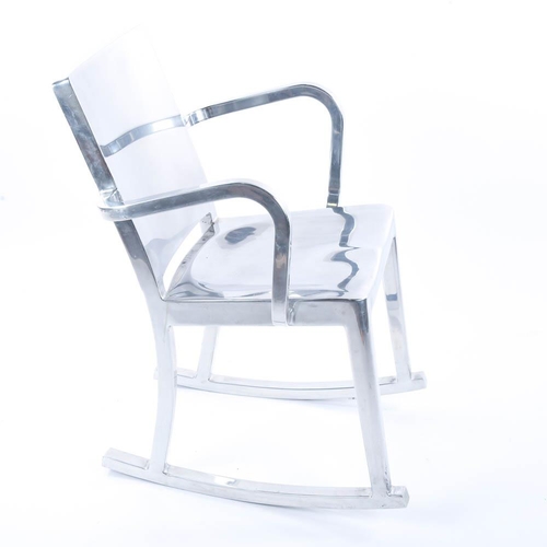 2099 - PHILIPPE STARCK, and EMECO HUDSON aluminium rocking chair, designed 2000 and made to order, makers m... 