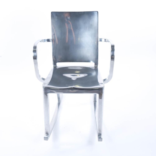 2099 - PHILIPPE STARCK, and EMECO HUDSON aluminium rocking chair, designed 2000 and made to order, makers m... 