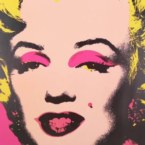 2103 - ANDY WARHOL poster of Marilyn Monroe, 1993 edition by Neues Publishing, framed, 65 x 65cm