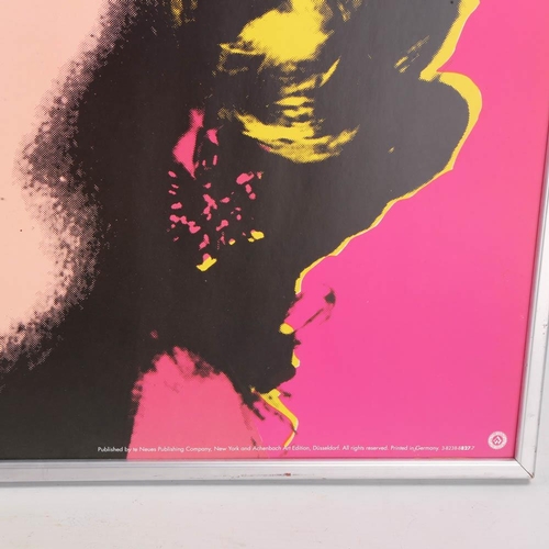 2103 - ANDY WARHOL poster of Marilyn Monroe, 1993 edition by Neues Publishing, framed, 65 x 65cm