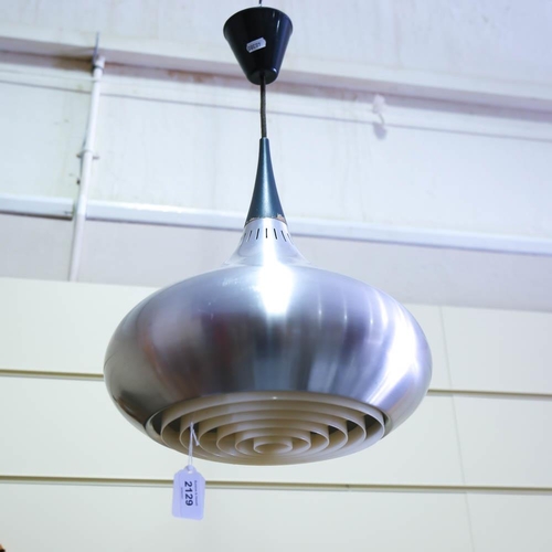 2129 - JO HAMMERBORG for FOG & MORUP, an Orient aluminium pendant lamp, height approx 42cm