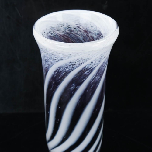 2148 - MICHAEL CRANE studio glass vase, signed and dated 2003 to base, height 16cm