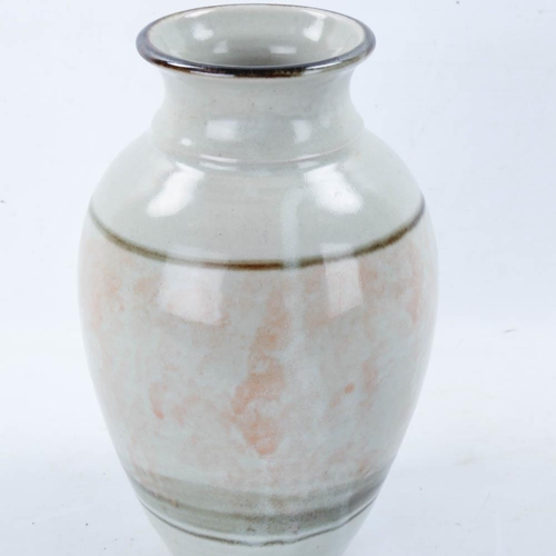 2150 - A studio pottery vase, monogram to base, height 24cm