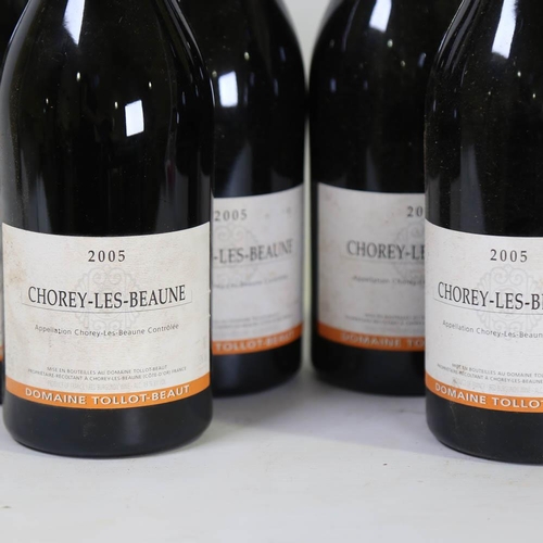 1022 - 6 bottles of Chorey-Les-Beaune, 2005 Domaine Tollot-Beaut, Cote-D'Or, Burgundy