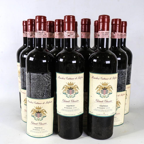 1023 - 12 bottles Marchesi Cattaneo di Belforte, Riserva 2000 Chianti Classico DOCG