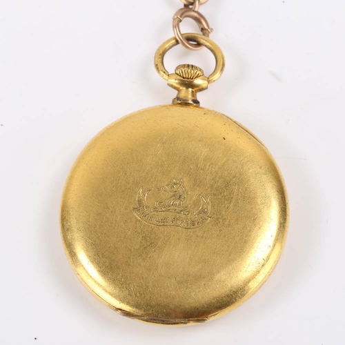 73 - JUDEX - an Art Deco gold plated open face topwind slimline pocket watch, silvered dial with Breguet ... 