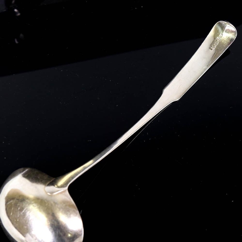 201 - *WITHDRAWN* A George III silver Fiddle pattern soup ladle, by William Marshall, hallmarks Edinburgh ... 